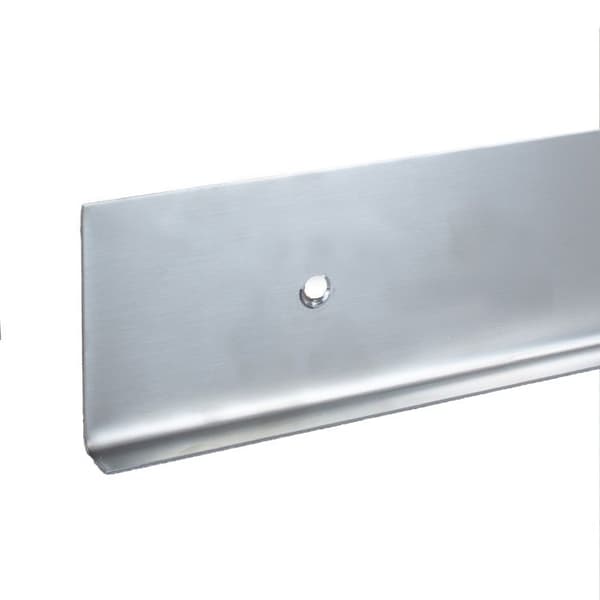 Plintyp 60 inox 3 x 15 x 60 mm olika modeller hörn 94° med hål