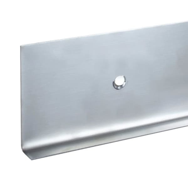 Plintyp 60 inox 3 x 15 x 60 mm olika modeller hörn 94° med hål