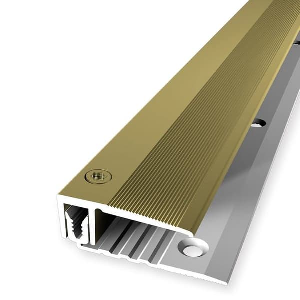 PROVISTON Insättningsprofil Kompensationsprofil l 33 mm Kompensation av H 7 - 18 mm L 900 mm Aluminiumprofil Guld