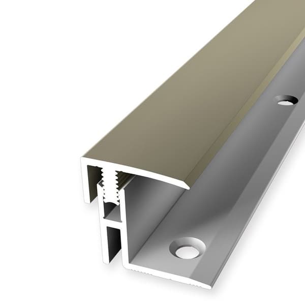PROVISTON Avslutningsprofil Parkettkompensation l 21 mm H 17 - 22 mm L 2000 mm Aluminiumprofil Sand