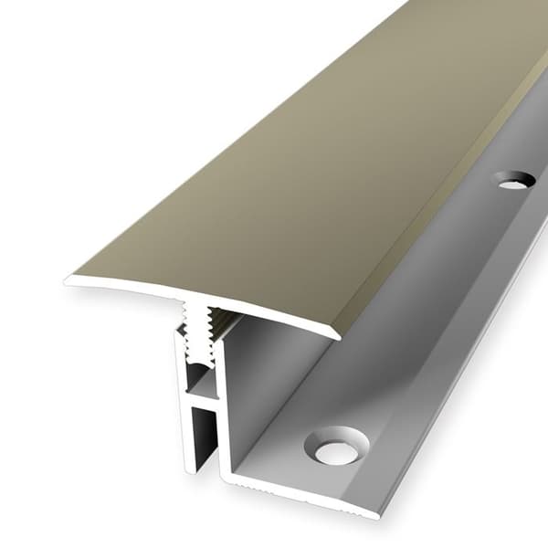 PROVISTON Övergångsprofil Profil för parkett l 31,5 mm Kompensation av H 17 - 22 mm L 2000 mm Aluminiumprofil Sand
