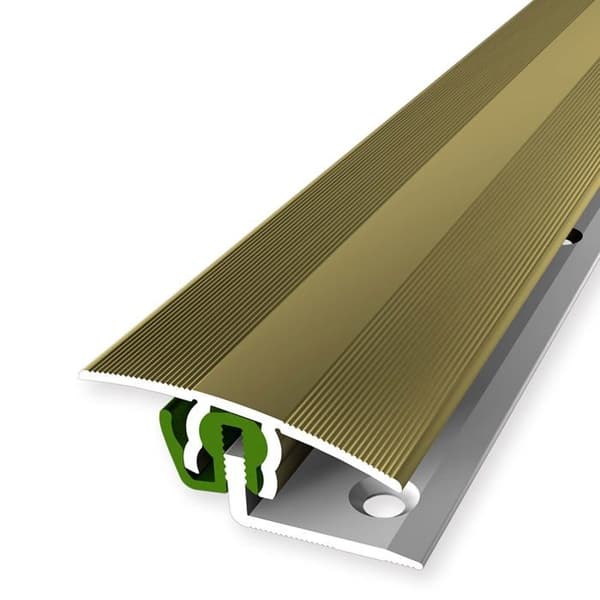PROVISTON Övergångsprofil Parkettkompensation l 38 mm Kompensation H 7 - 18 mm L 2700 mm Aluminiumprofil Guld