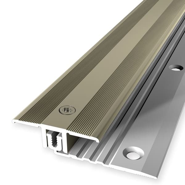 PROVISTON Övergångsprofil Kompensationsprofil för laminat l 34 mm Kompensation av H 6.5 - 16 mm L 900 mm Aluminiumprofil Sab...