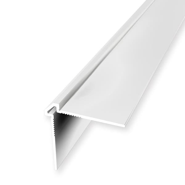 Väggprofil "No. 155" 25 x 25 x 2700 mm Alu Hörnprofil tapet Slät Vit oborrad