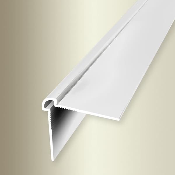 Väggprofil "Nr. 150" 25 x 25 x 2700 mm Alu Hörnprofil tapet Slät Vit ofördragen