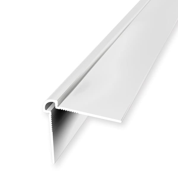 Väggprofil "Nr. 150" 25 x 25 x 2700 mm Alu Hörnprofil tapet Slät Vit ofördragen