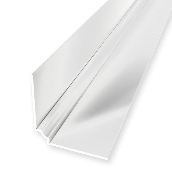 Väggprofil "No. 160" 25 x 25 x 2700 mm Alu hörnprofil tapet Slätt Vit icke borrad