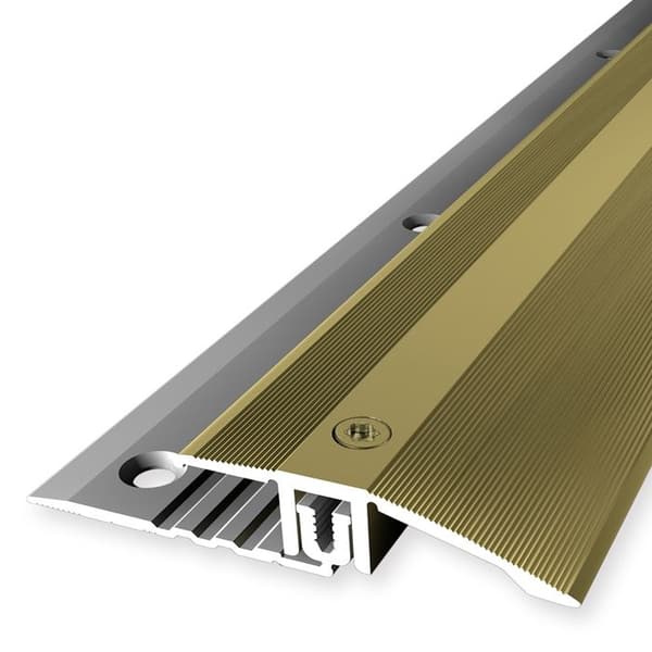 PROVISTON Kompensationsprofil Övergångsprofil l 44 mm Kompensation av H 6.5 - 16 mm L 2700 mm Aluminiumprofil Guld