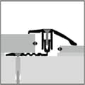 Miniatyrbild 4 av 5: PROVISTON Kompensationsprofil Övergångsprofil l 44 mm Kompensation av H 6.5 - 16 mm L 2700 mm Aluminiumprofil Bron...