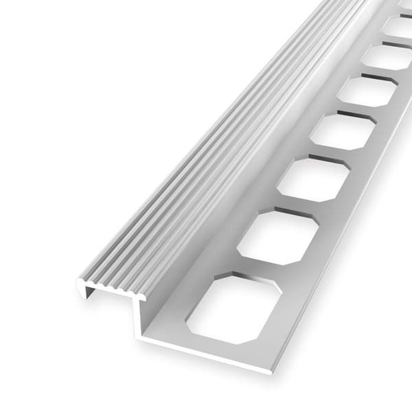 Nästeg för keramik 9 x 20 x 2500 mm Tjocklek 9 mm i stansad aluminium 11 mm