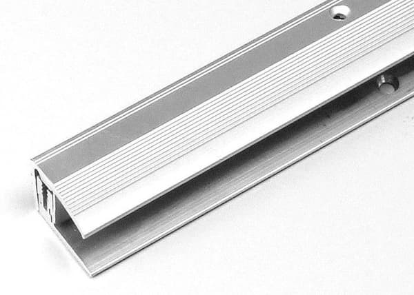 Avslutningsprofil Laminat H 7 17mm L 24mm Anodiserad aluminium Genombruten Flex Silver