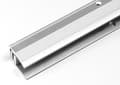 Miniatyrbild 5 av 5: Avslutningsprofil Laminat H 7 17mm L 24mm Anodiserad aluminium Genombruten Flex Silver