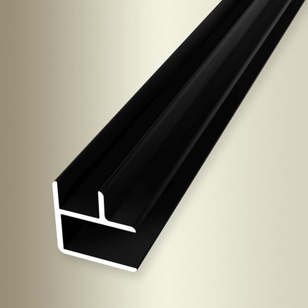 Vinkelprofil 16,2 x 16,2 x 2550 mm kanthöjd 8,2 mm kombination av aluminium inre hörn yttre hörn slät Küberit