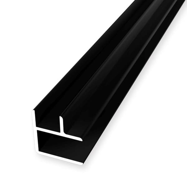 Vinkelprofil 16,2 x 16,2 x 2550 mm kanthöjd 8,2 mm kombination av aluminium inre hörn yttre hörn slät Küberit