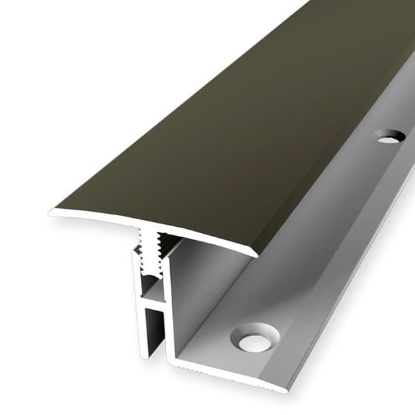 PROVISTON Övergångsprofil Profil för parkett l 31,5 mm Kompensation av H 17 - 22 mm L 1000 mm Profil i aluminium Brons...