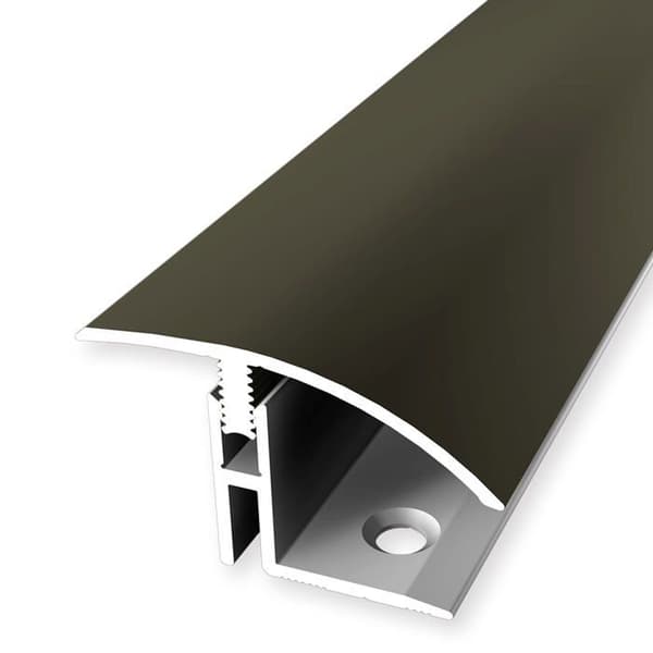 PROVISTON Üövergångsprofil Parkettkompensation l 39 mm Kompensation H 17 - 22 mm L 1000 mm Aluminiumprofil Bronz...