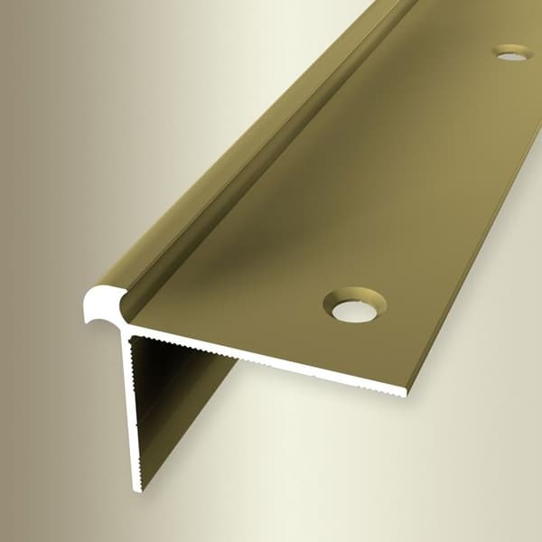 Trappprofil 32 x 42 x 2500 mm, släta, frästa, borrade vinkelformade i aluminium Küberit