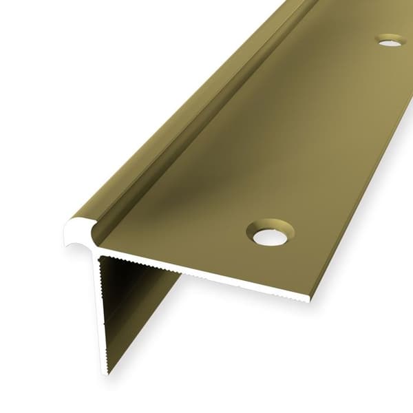 Trappprofil 32 x 42 x 2500 mm, släta, frästa, borrade vinkelformade i aluminium Küberit