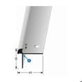 Miniatyrbild 4 av 5: Nez de marche 33 x 43 x 2500 mm Aluminiumsprofil Slätt Inbyggd Genombruten Küberit Brons