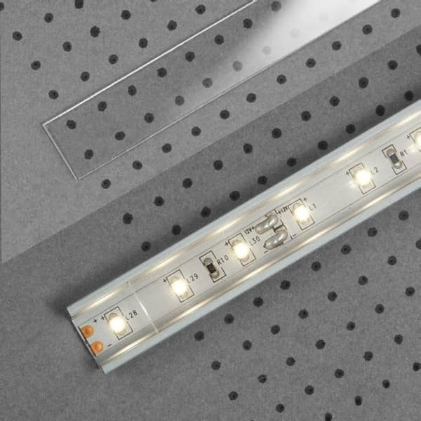 PROVISTON Plastöverdrag 2 x 25 x 2000 mm Vit Indirekt ljus