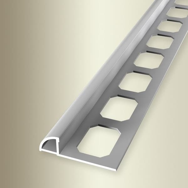 Vinkelplatta kakel kvart rund 8 x 28.5 mm Tjocklek 8 mm stämplad sluten