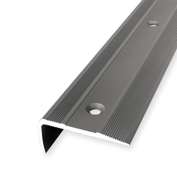 Nez de marche 16 x 38 mm Cannelerad hörnprofil Inbyggd Genomborrad Olika... Varianter Küberit L 1000 mm Rostfritt stål