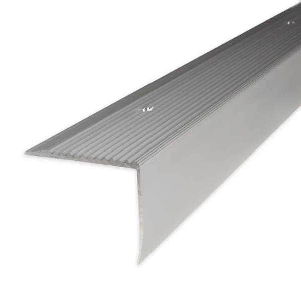 PROVISTON Trappsteg 42 x 50 x 1000 mm Trappsteg Aluminiumhörn Kombinerad anodiserad silverhörn med hål