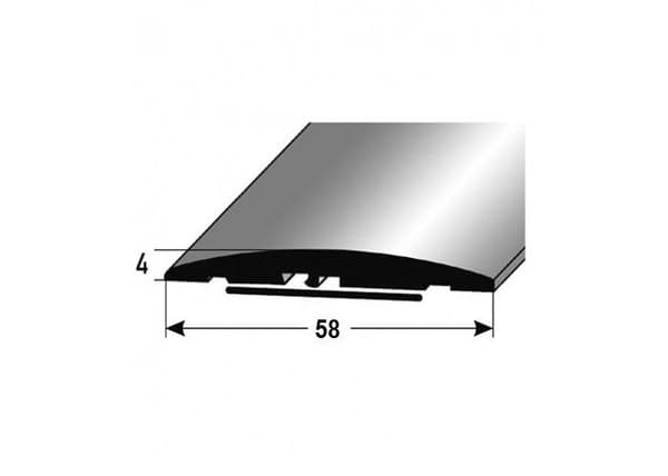 PROVISTON Övergångsprofil Anodiserad aluminium Mörkbrons l 60 mm H 4 mm L 2700 mm Självhäftande