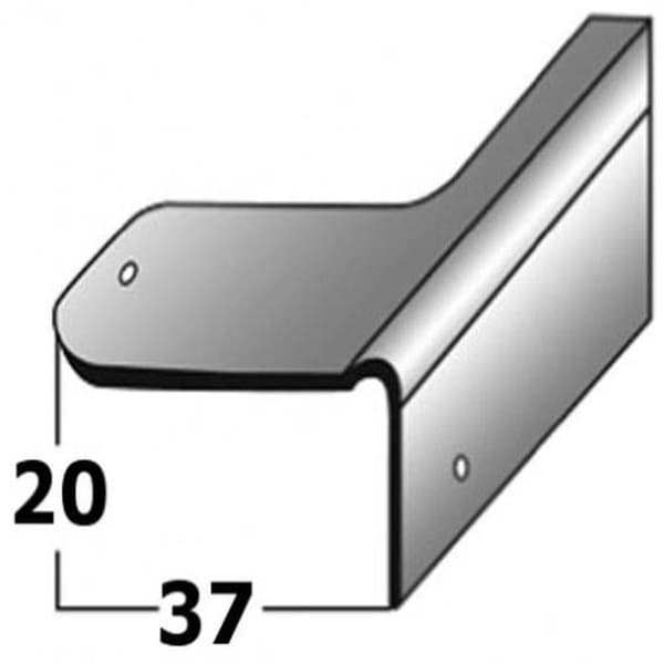 PROVISTON Profil för trappnos 20 x 37 x 2000 mm Reparationseck för trätrappa