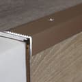 Miniatyrbild 2 av 5: PROVISTON Trappsteg 20 x 40 x 1200 mm Trappsteg Hörnprofil Trapphörnprofil Kombinerad hörnprofil Anodiserad aluminium ljusbrons Perc...