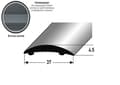 Miniatyrbild 3 av 5: PROVISTON Profil övergång Aluminium anodiserad Mörkbrons l 37 mm H 4.5 mm L 2700 mm självhäftande
