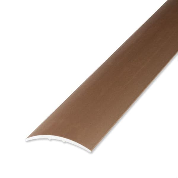 PROVISTON Övergångsprofiler Anodiserad aluminium Lätt bronserad l 28 mm H 1,5 mm L 2700 mm Självhäftande