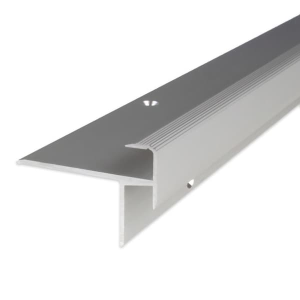 PROVISTON Trappsteg 43 x 30 x 2500 mm Anodiserad aluminium Vinkelprofil Silver