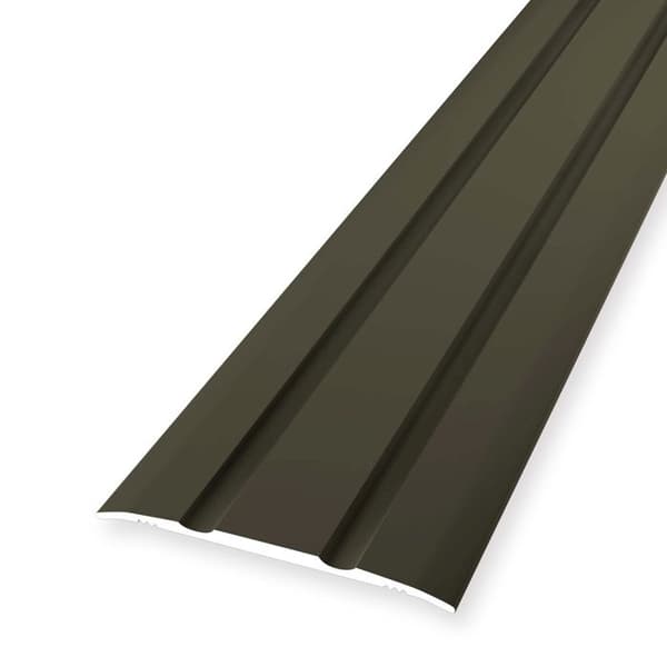 Övergångslist 2.5 x 38 x 1000 mm Anodiserad aluminium övergångsprofil Ribbad Självhäftande Brons K Überit
