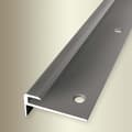 Miniatyrbild 3 av 4: Nez på steg 15 x 30 x 1000 mm Aluminium Vinkelformad med ribbor Küberit inox-look