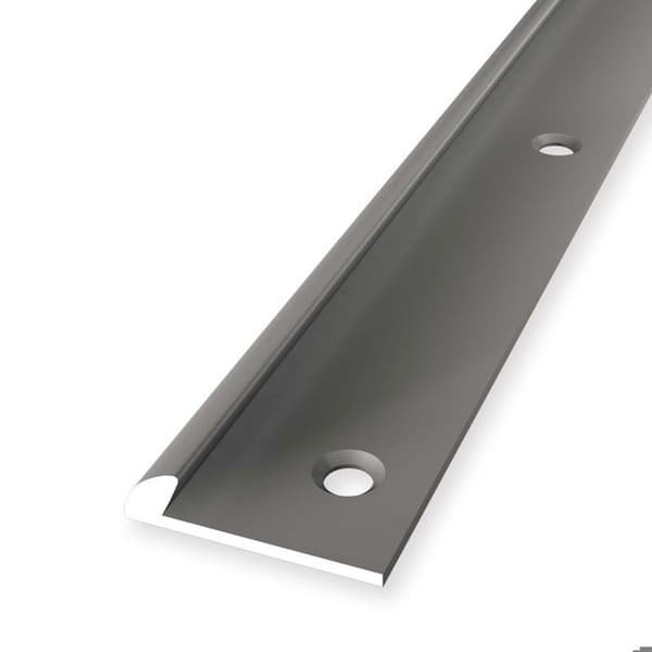 Avslutningsprofil 4 x 18 x 2500 mm Slätt Alu med försänkta skruvhål Stål