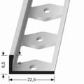 Miniatyrbild 4 av 4: Avslutningsprofil 9.5 x 22.5 x 2500 mm Polerat Mässing Stängt Stansat Stoppprofil Küberit