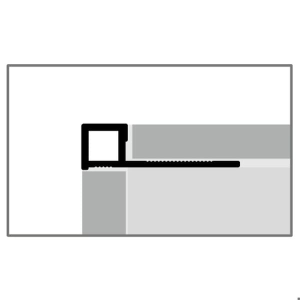 Finsnicksquarekakel 9 x 31 mm Tjocklek 9 mm stämplat sl�sett glänsande