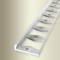 Miniatyrbild 1 av 5: PROVISTON Avslutningsprofil l 21 mm H 4.5 mm L 2500 mm Naturlig aluminium Dubbelprofil K Stämplad sluten