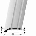Miniatyrbild 4 av 4: Avslutningsprofil 6 x 30 x 2700 mm Inramningsprofil Anodiserad aluminium Spårad Självhäftande Silver Küberit