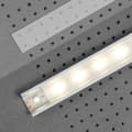 Miniatyrbild 1 av 2: PROVISTON Cache-klikk plast med frostet overflate för aluminiumprofil LED 2000 mm Belysning LED Indirekt belysning LED-list 1 styck