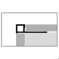 Miniatyrbild 5 av 5: Avslutningsvinkel för kvadratplattor 9 x 31 mm Tjocklek 9 mm stämplad sluten silver