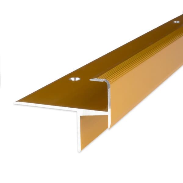 PROVISTON Profil för trappnos i aluminium 33 x 133 x 1000 mm Silverfärgad