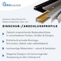 Miniatyrbild 4 av 5: PROVISTON Avslutningsprofil Bred 22,5 mm H 8 mm Lång 2500 mm Stansad Aluminium Sluten Aluminium Naturlig