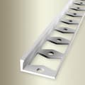Miniatyrbild 1 av 5: PROVISTON Avslutningsprofil Bred 22,5 mm H 8 mm Lång 2500 mm Stansad Aluminium Sluten Aluminium Naturlig