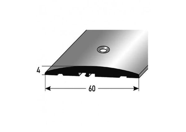 PROVISTON Profil övergång Aluminium anodiserad guld l 58 mm H 4 mm L 2700 mm Genomborrad på sidan