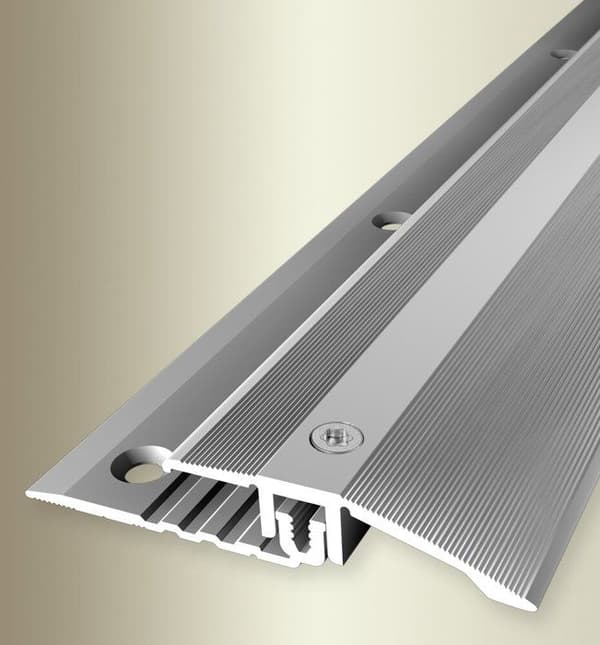 Profileringslist 11 x 40 x 1000 mm Aluminium Tröskellista Silver Küberit