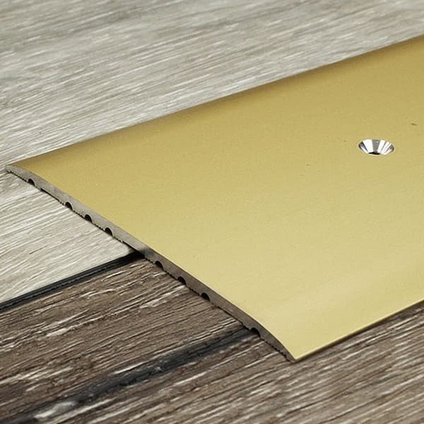 PROVISTON Profil av aluminium anodiserat guld l 80 mm H 3.5 mm L 2700 mm Självhäftande