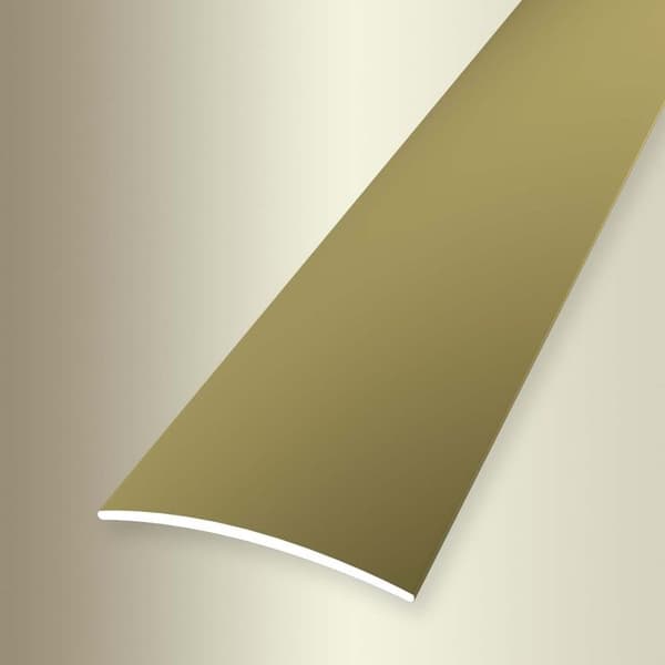 Övergångsräls 4 x 30 x 2700 mm Anodiserad aluminiumövergångsprofil Slät Självhäftande Guld Küberit