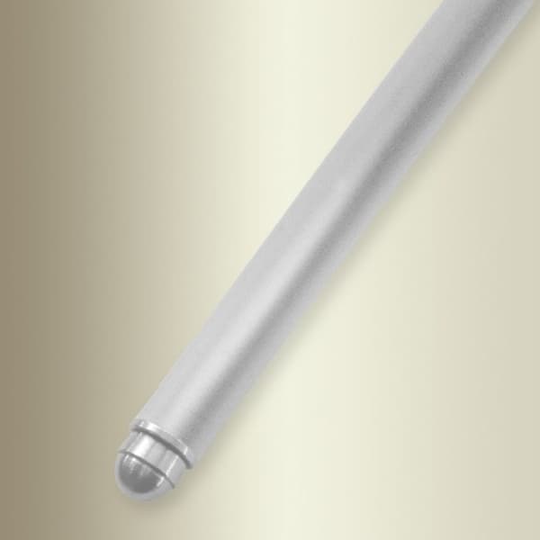 Massiv trappsteg med knoppar av ek 13 x 13 x 750 mm Borstat nickelbrass Diameter 13 mm Küberit